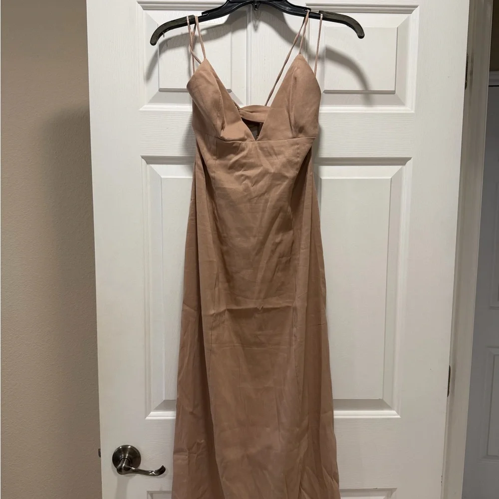 Zara Women’s Strappy Maxi Dress in Nude - Picture 3 of 5
